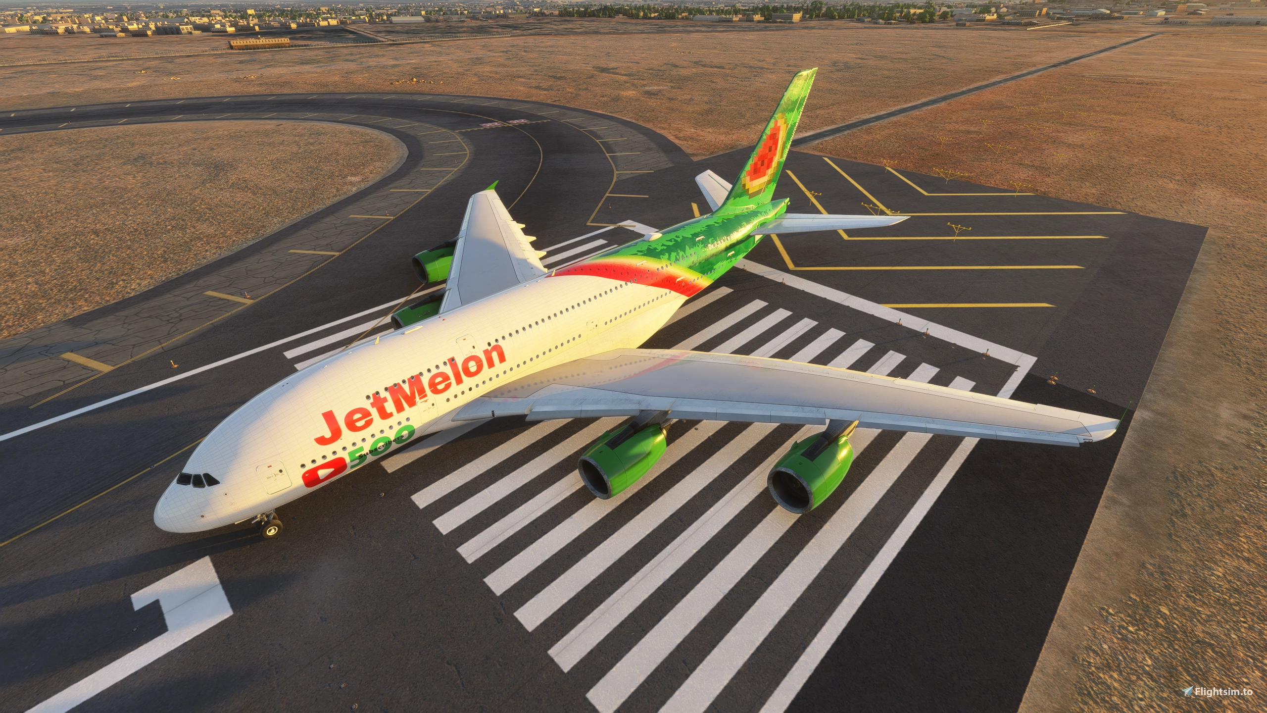 JetMelon 500 Subscriber A380 Livery (fictional)