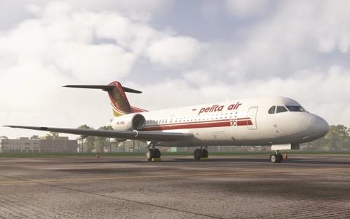 Pelita Air PK-PFE | Just Flight Fokker 70 Professional