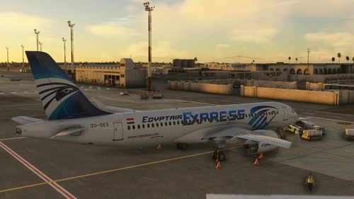 Egyptair Express SU-GEX livery Synaptic A220-300 MSFS2024 only (with cabin)