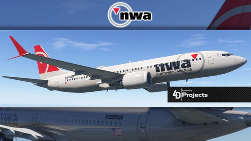 iFly 737 MAX 8 Northwest Airlines (w/cabin)