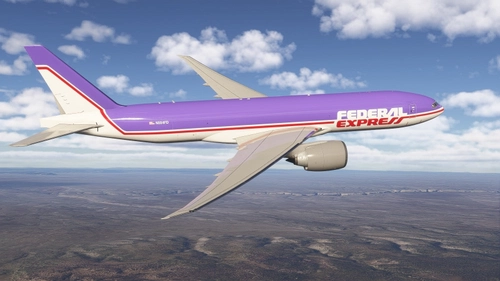 PMDG 777F Fedex N884FD Retro Livery