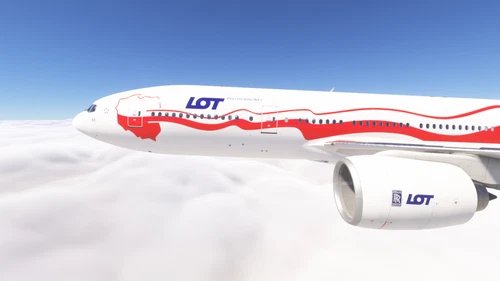 PMDG 777-200ER w/ cabin LOT Polish Airlines 2-Pack (regular + Poland's Independence special)