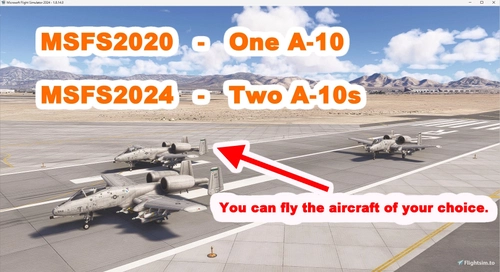 IRIS A-10 (Conv) Formation Mission with JoinFS and MSFS2024 A10 Fix mod