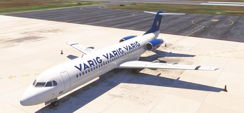 VARIG – Fokker 100 | Just Flight | 7-Livery Pack