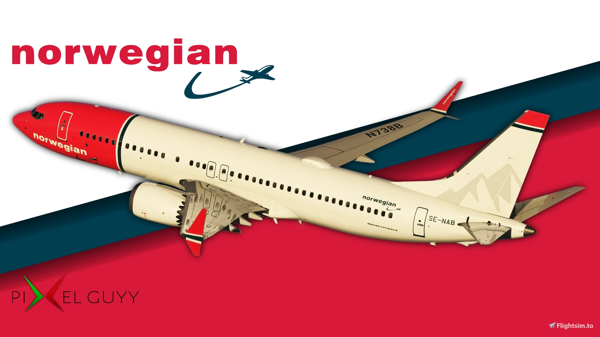 SE-NAB | B737 Max 8 | Norwegian | MSFS 2024 | 8K