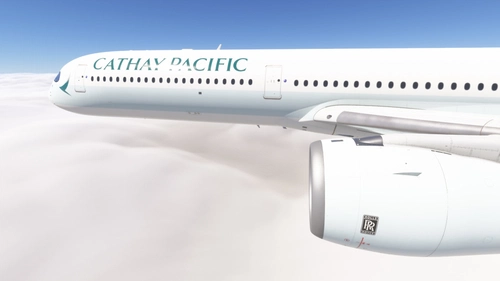 iniBuilds A350-1000 w/ cabin Cathay Pacific fleet (regular + 80 years sticker) [8K][4K]