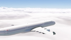 iniBuilds A350-1000 w/ cabin Cathay Pacific fleet (regular + 80 years sticker) [8K][4K] thumbnail 4