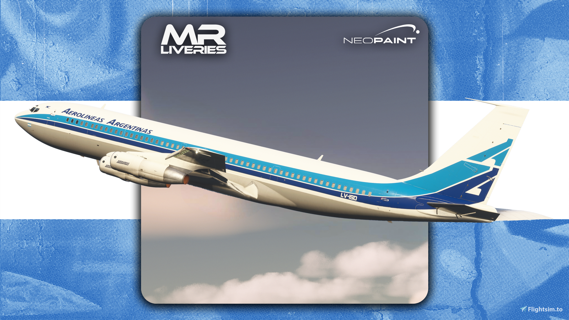 Microsoft Famous Flyer 10 | Boeing 707-320C | Aerolineas Argentinas | LV-ISD