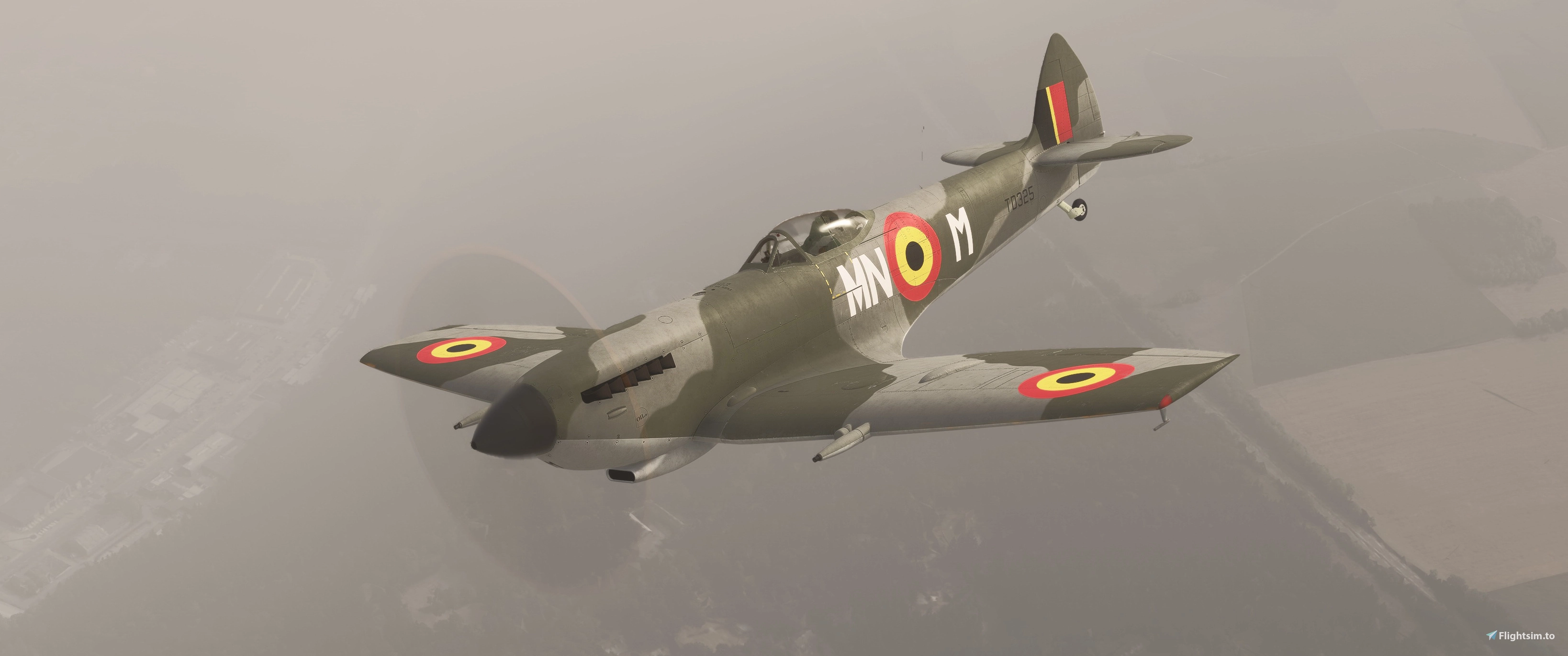 Supermarine Spitfire Mk.XVI Belgian Airforce TD325 MN-M