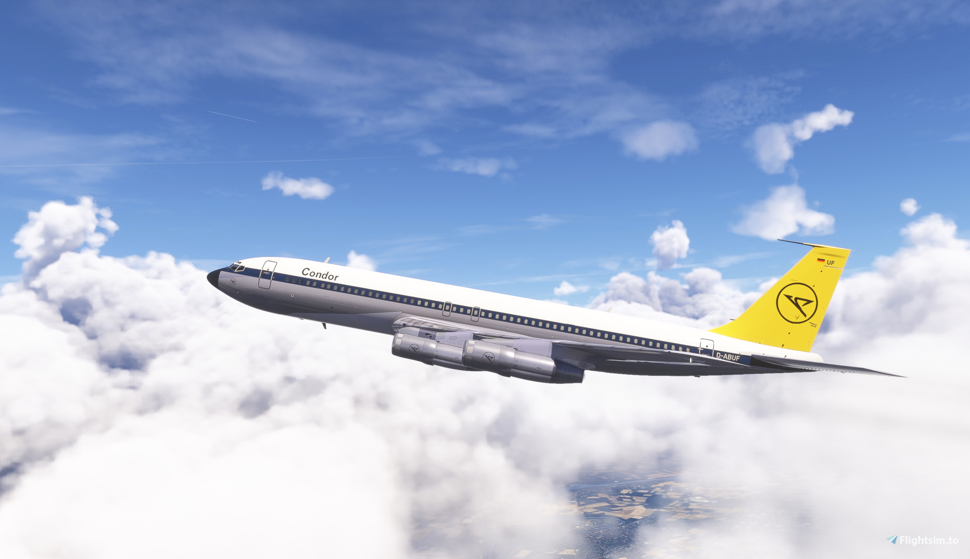 Boeing 707 Lufthansa + Condor D-ABUF - Aircraft Liveries for MSFS