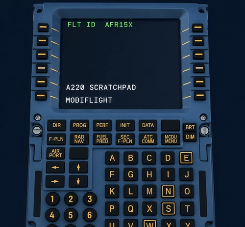 A220 MCDU Bridge — WinCtrl/Winwing CDU Hardware Support