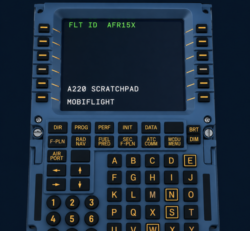 SYNAPTICS A220 | WINWING WinCtrl 32 MCDU  | MobiFlight Profile