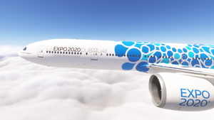 PMDG 777-300ER w/ cabin Emirates EXPO 2020 Fleet thumbnail 1