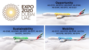 PMDG 777-300ER w/ cabin Emirates EXPO 2020 Fleet thumbnail 7