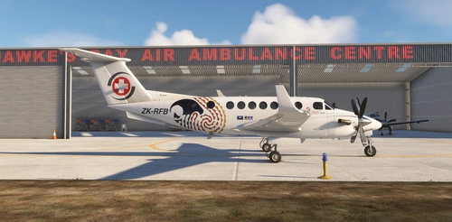 ZK-RFB Skyline Aviation | Asobo King Air 350i