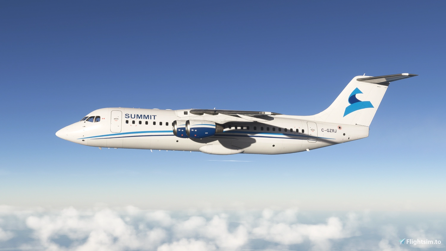 Just Flight Avro RJ100 Summit Air C-GZRJ