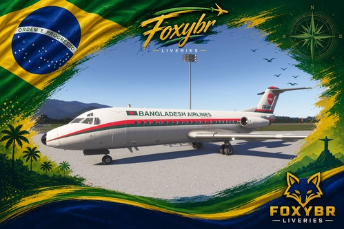 Just Flight Fokker F28-4000 Bangladesh Airlines S2-ADZ