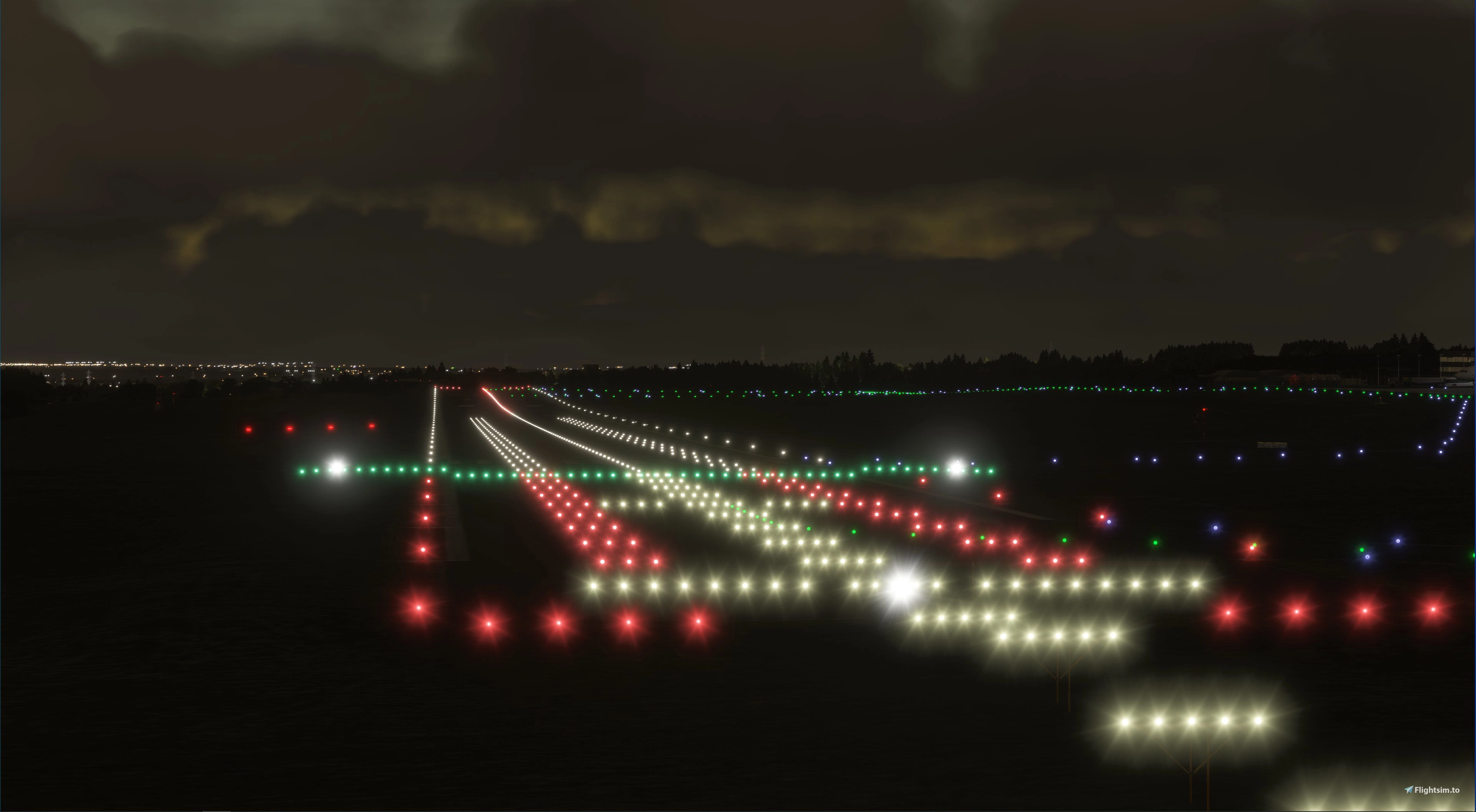 Dortmund Airport at dusk