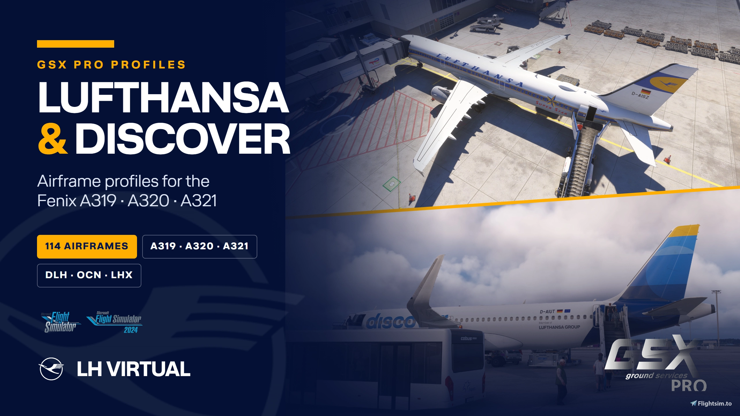 Lufthansa Airframe GSX Profiles - Fenix A319/A320/A321 - Image 1