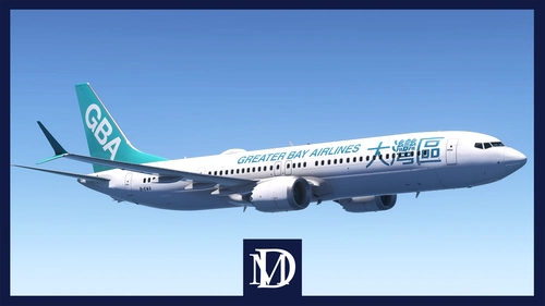 Greater Bay Airlines Boeing 737 MAX 9 (B-KWA) | Kuro B737 MAX 9