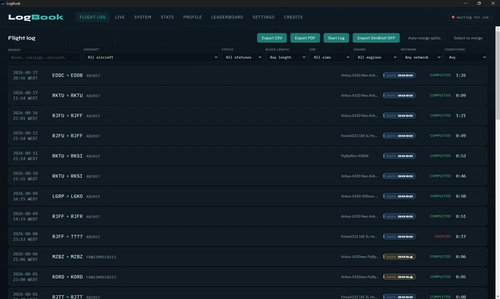 Log Book (Stable Beta)