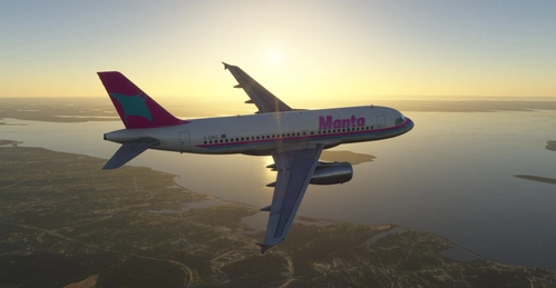 Fenix A319 Manta Air Lines 1980s Livery