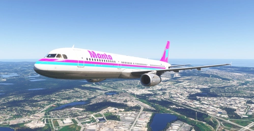 Fenix A321 Manta Air Lines 1980s Livery