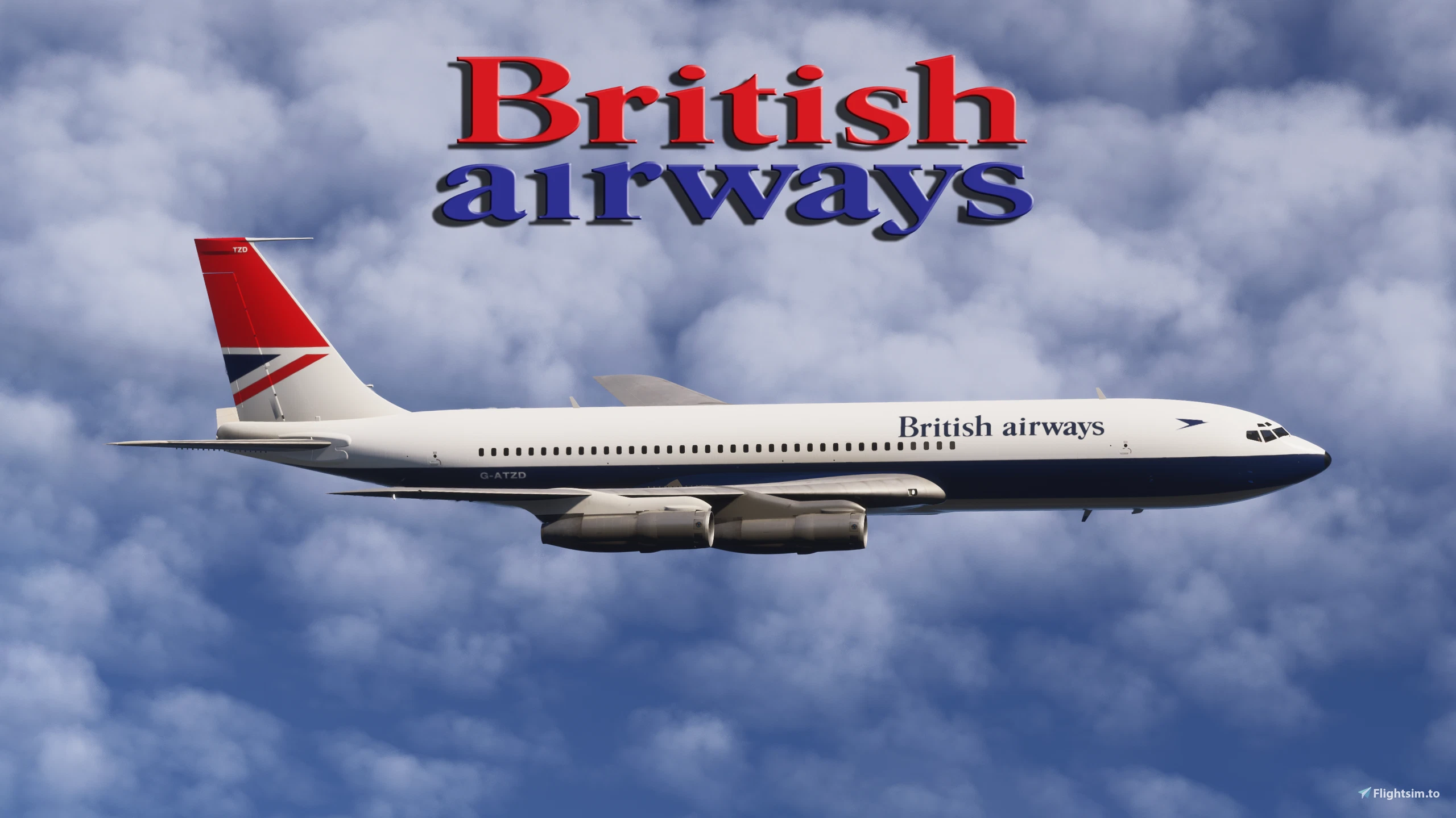 British Airways Boeing 707-320C Microsoft Famous Flyer