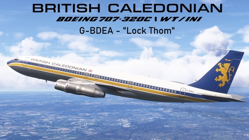 British Caledonian G-BDEA "Loch Thom" | Boeing 707-320C WT / INI