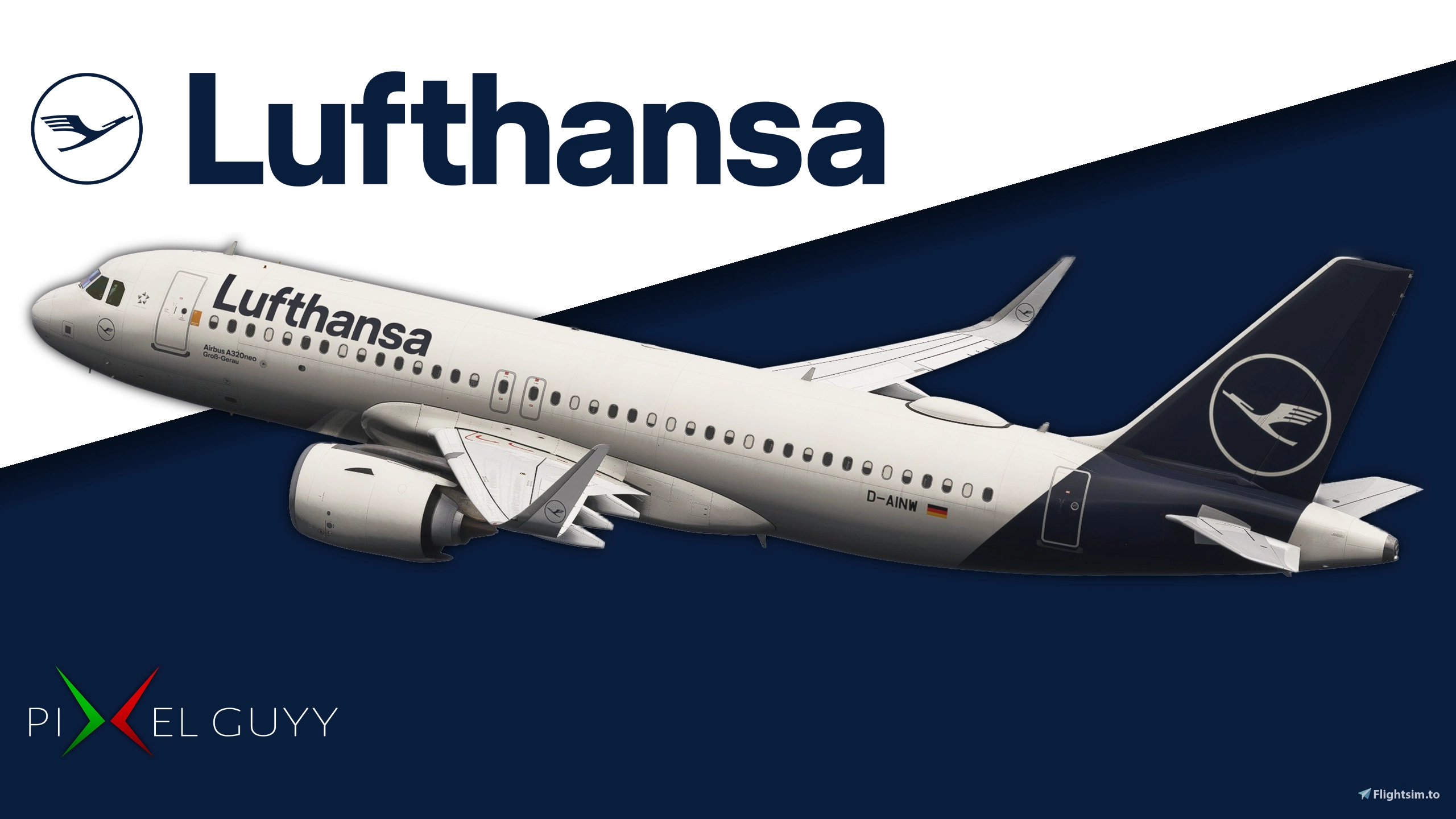 D-AINW | A320neo | Lufthansa | MSFS 2024 | 8K w/cabin - Image 1