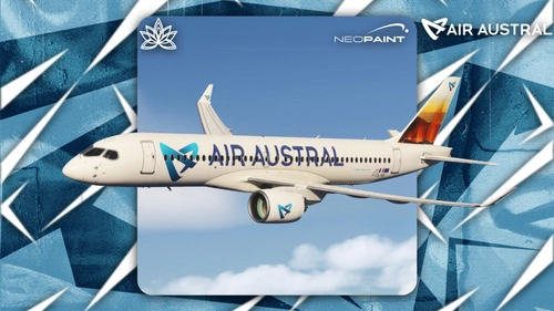 Synaptic A220 Air Austral F-OLAV w/cabin