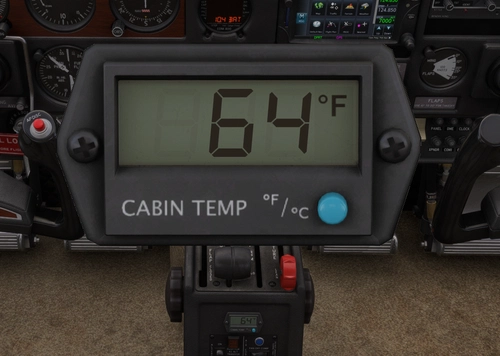 AAO Gauge for BlackSquares cabin temperature display