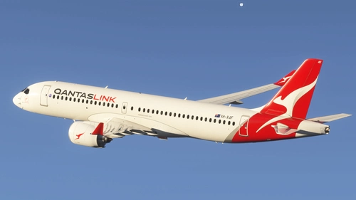 Airbus A220-300 QantasLink VH-X4F [raimbotrax][4k]