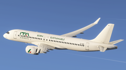 Airbus A220-300 ITA AIRWAYS WHITE FLEET PACK [raimbotrax][4K]