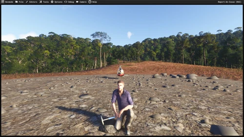 Aerian Simulation of Discovery of Carajás Mines, PA, Brazil