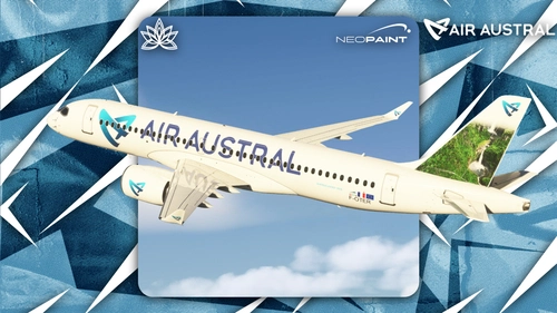 Synaptic A220 Air Austral F-OTER w/cabin