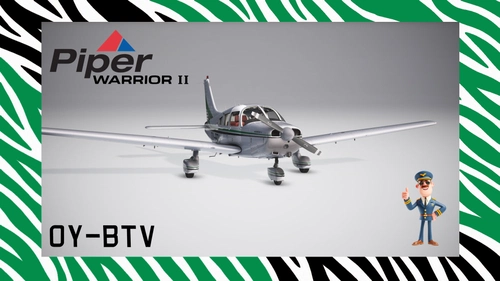 JustFlight Piper PA28–161 Warrior II 'OY-BTV'