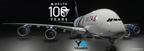 A380 Delta Airlines 100th Anniversary (Fictional)