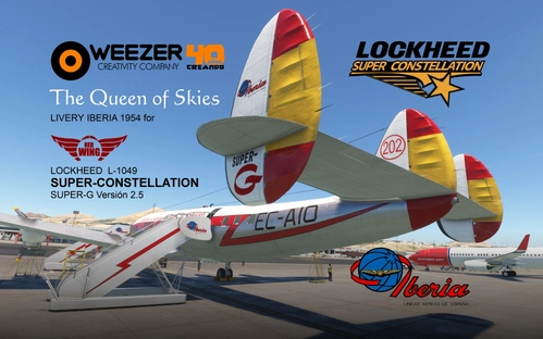 IBERIA Classic 1954 (8K) -  L-1049 SuperConstellation RedWing