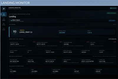 Landing Monitor – Landing & Flare Analysis for MSFS 2024