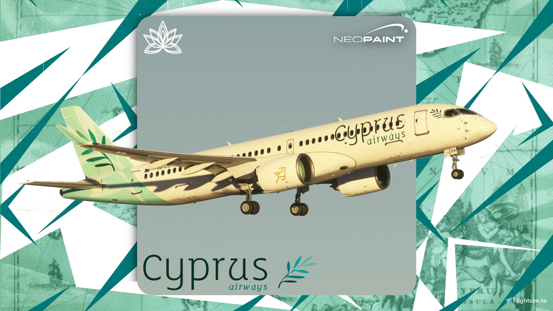 Synaptic A220 Cyprus Airways 5B-DEA 5B-DEF - Image 1