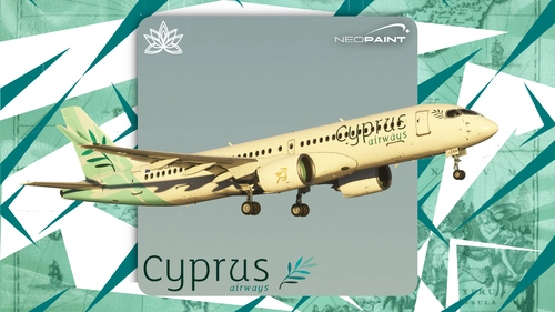Synaptic A220 Cyprus Airways 5B-DEA 5B-DEF