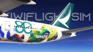 Cathay Pacific B-KQU (“Spirit of Hong Kong – 80th Anniversary Edition”) | PMDG Boeing 777-300ER [8K] thumbnail 1