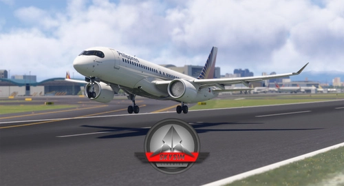 Synaptic Airbus A220-300 Philippine Airlines - Racoon Mask (RP-C2201)