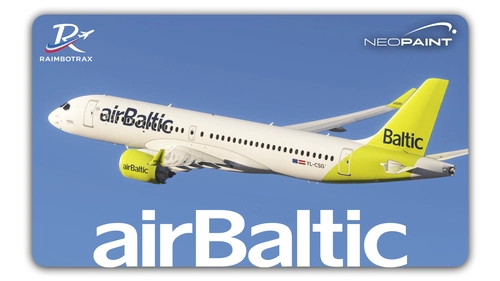 Airbus A220-300 airBaltic New Colors YL-CSG [raimbotrax][4k]
