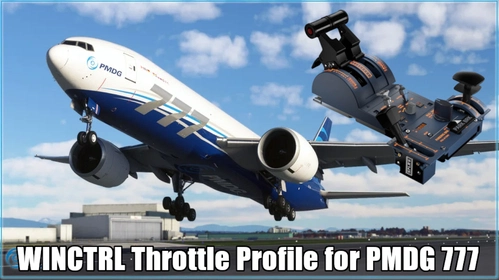 WINCTRL URSA MINOR 32 Throttle Metal / 32 PAC Metal Profile for PMDG 777
