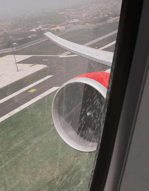 PMDG 777-300ER Dirty Cabin Windows