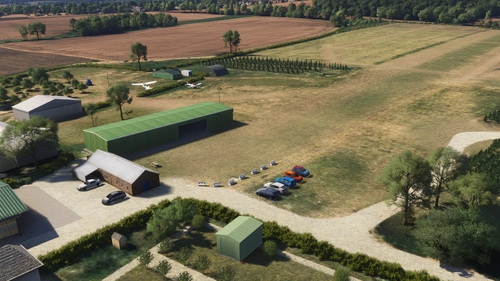 Over Farm Microlight Airfield