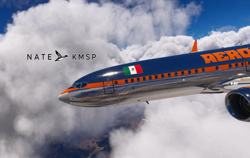 Aeromexico 70's livery "Quintana Roo XA-DOE" [Fictional] Ifly Max8
