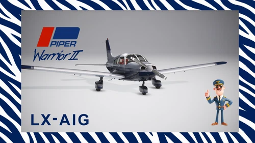 JustFlight Piper PA28-161 Warrior II 'LX-AIG'